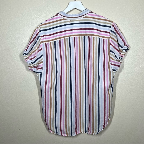 Xirena Womens Multicolor Stripe Le Marais Channing Button Up Shirt Size Small - Picture 7 of 8
